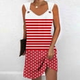 thumbnail image 2 of Summer Sundresses for Women 2024 Plus Size Comfort Printed Sleeveless V-Neck Dress, 2 of 5