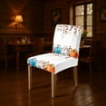 thumbnail image 6 of Fall Pumpkin Chair Covers, Thanksgiving Chair Slipcovers, Kitchen Dining Room Decor Chair Seat Cover Protectors, 6 of 6