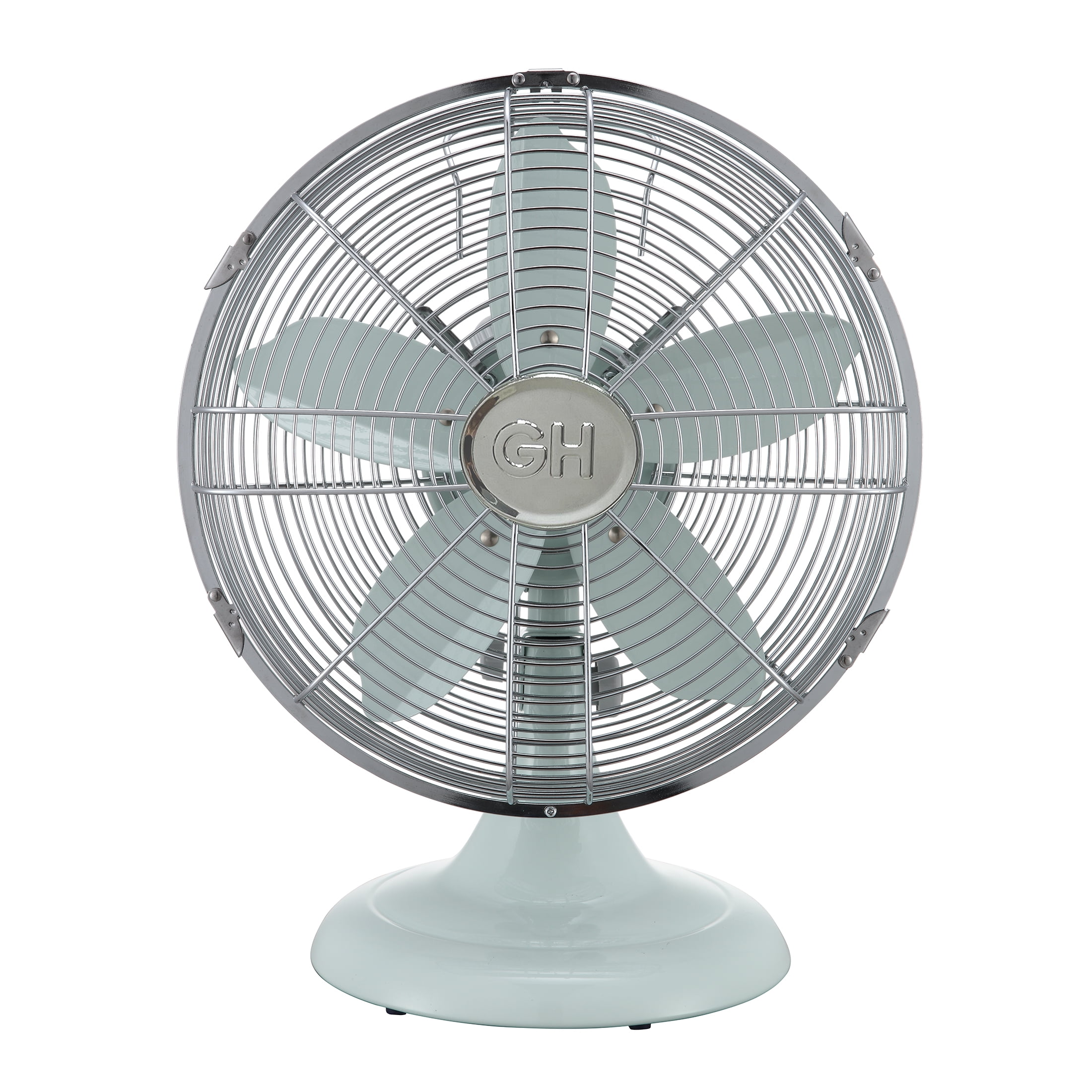 HUNTER 90400 12 Retro Personal Table Fan with Brushed Nickel
