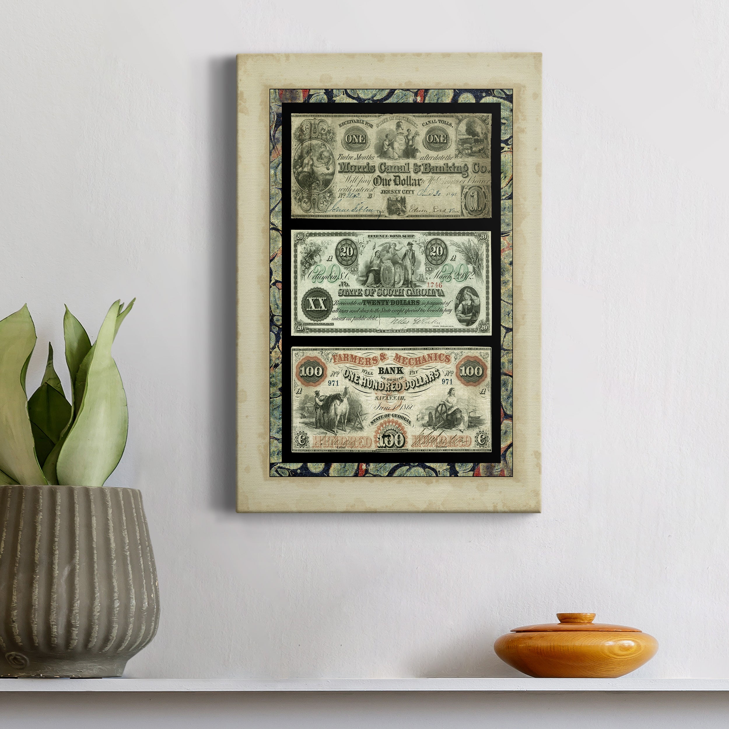Money Money Money III Premium Gallery Wrapped Canvas - Ready to Hang