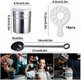 thumbnail image 2 of Stainless Steel Cocoa Sifter with Lid and 16 Templates for Powdered Chocolate, 2 of 5