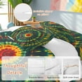 thumbnail image 2 of Green Gradient Tie Dye Art Bedding Duvet Cover Set King Size 4 Pieces Abstract Watercolor Dyeing Bedding Set with Zipper Closure, 1 Comforter Cover 92x106 Inches 1 Flat Sheet & 2 Pillow Cases, 2 of 7