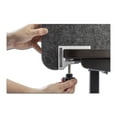thumbnail image 2 of Lumeah Desk Divider Privacy Panel Sound Reducing Office Partition For Desk Cubical, 23.5 X 1 X 22, Polyester, Ash, 2 of 2