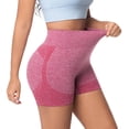 thumbnail image 5 of oelaio Biker Shorts Women Tummy Control Shapewear Yoga Shorts Booty Butt Lifting Breathable Workout Running Short Pants Red S, 5 of 6