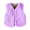 thumbnail image 5 of SUXIAN Kids Reversible Vest with Trim Winter Warm Padded Sleeveless Jacket for Boys and Girls Toddler Jacket Purple 6-7 Years, 5 of 5