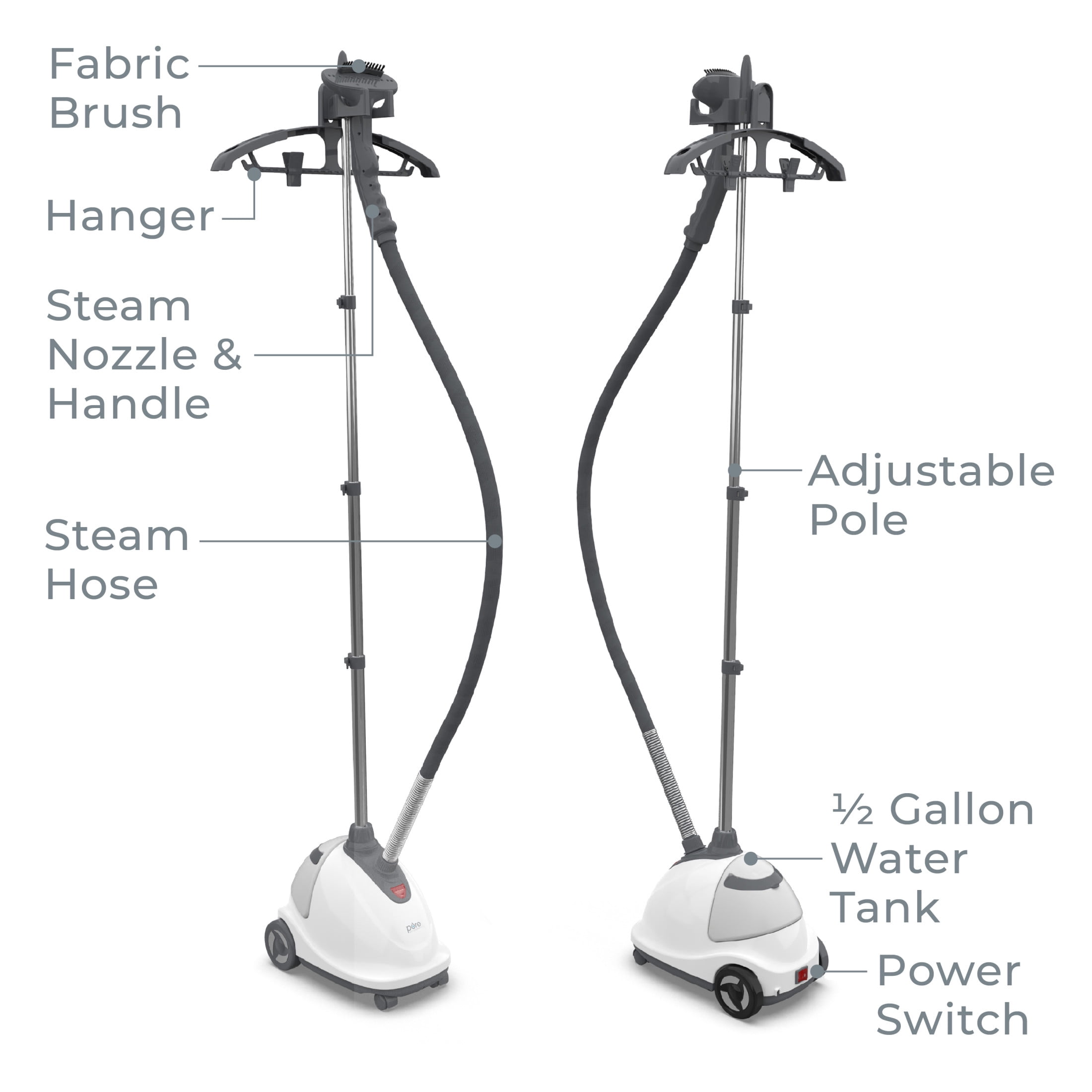Pure Enrichment PureSteam XL Standing Fabric Steamer
