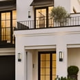 thumbnail image 3 of C Cattleya 22.5in Matte Black Integrated LED Outdoor Wall Light, 3 of 6