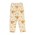thumbnail image 4 of Xecao Squirrel And Leaves Women's Straight Lounge Pajama Pants: The Epitome of Relaxed Sleepwear, 4 of 9