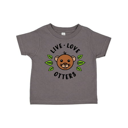 

Inktastic Live Love Otters Gift Toddler Boy or Toddler Girl T-Shirt