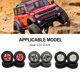 thumbnail image 3 of Bewildely RCGOFFLOW Llantas resistentes al desgaste Neumáticos para 1/24 Axial SCX24 Crawler RC Hop-ups Kits de construcción modelo Rojo, 3 of 6