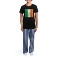 thumbnail image 4 of CafePress - Vintage Irish Flag Women's Dark Pajamas - Women's Short Sleeve Print T-Shirt and Pants Dark Cotton Pajama Set, 4 of 7