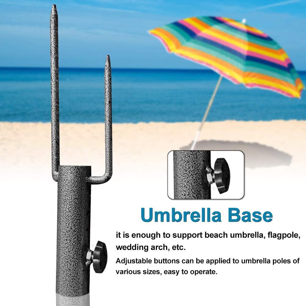 Adjustable Sun Beach Umbrella Stand Fishing Parasol Ground Anchor HoldeNYFK 
