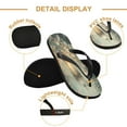 thumbnail image 3 of YAZAOOSummer Flip Flops Creatively Lantern in Floral Simple Beach Sandals, 3 of 8