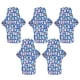 thumbnail image 1 of Almohadillas menstruales de algodón lavables, almohadillas sanitarias reutilizables con bonito patrón de dibujos animados, 5 uds., 1 of 8