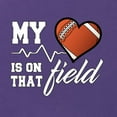 thumbnail image 2 of Wild Bobby, My Heart Is On That Football Field, Sports, Women Racerback Tank Top, Purple Rush, Large, 2 of 4
