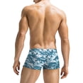thumbnail image 3 of COOFANDY Mens Quick Dry Lightweight Square Leg Cut Trunks Swimwear, 3 of 6