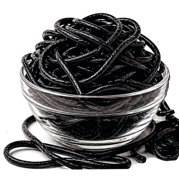 Gerrit’s Black Licorice Laces – 2 lb Bulk Candy