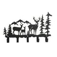 thumbnail image 1 of Animal Themed Metal Towel Hook Wall Mounted Rack For Bathroom Kitchen Home Bear Deer Wolf Design Durable Holder, 1 of 3