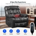 thumbnail image 5 of FLEXISPOT Dual Motor Power Lift Recliner Chair for Elderly with Massage and Heat, Oversized Lay Flat Sleeping Recliner with USB Charging Ports, Dark Gray, 5 of 11