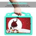 thumbnail image 3 of ELEHOLD Kids Case for Samsung Galaxy Tab A9 Plus EVA Foam Cute Cartoon Case with Built-in Kickstand Shockproof Portable Case for Samsung Galaxy Tab A9+ 11 Inch with DIY Accessories,Mintgreen, 3 of 8
