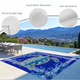 thumbnail image 3 of Turtle Navy Blue Outdoor Rug 5x8 Ft - Reversible Patio Rug Outdoor Camping Rugs, Coastal Starfish Coral Ocean Stripes Washable Indoor Outdoor Area Rugs, Non-Slip Outdoor Carpet Runner for Deck/Porch, 3 of 8