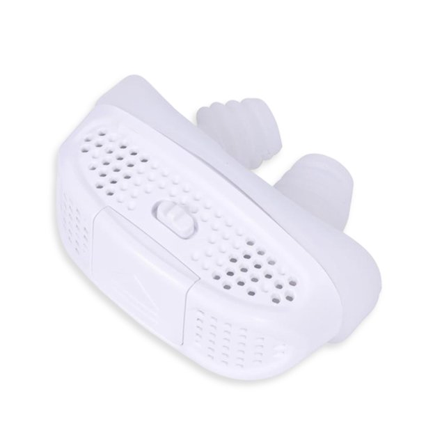 Dispositivo anti-ronquión Portátil RNORE automático Reducción Tapón de tope Nariz Clip Operado por batería Adultos Ayuda para respiraciones Inicio Viajes Regalos Blanco Scienceny CE001602-01