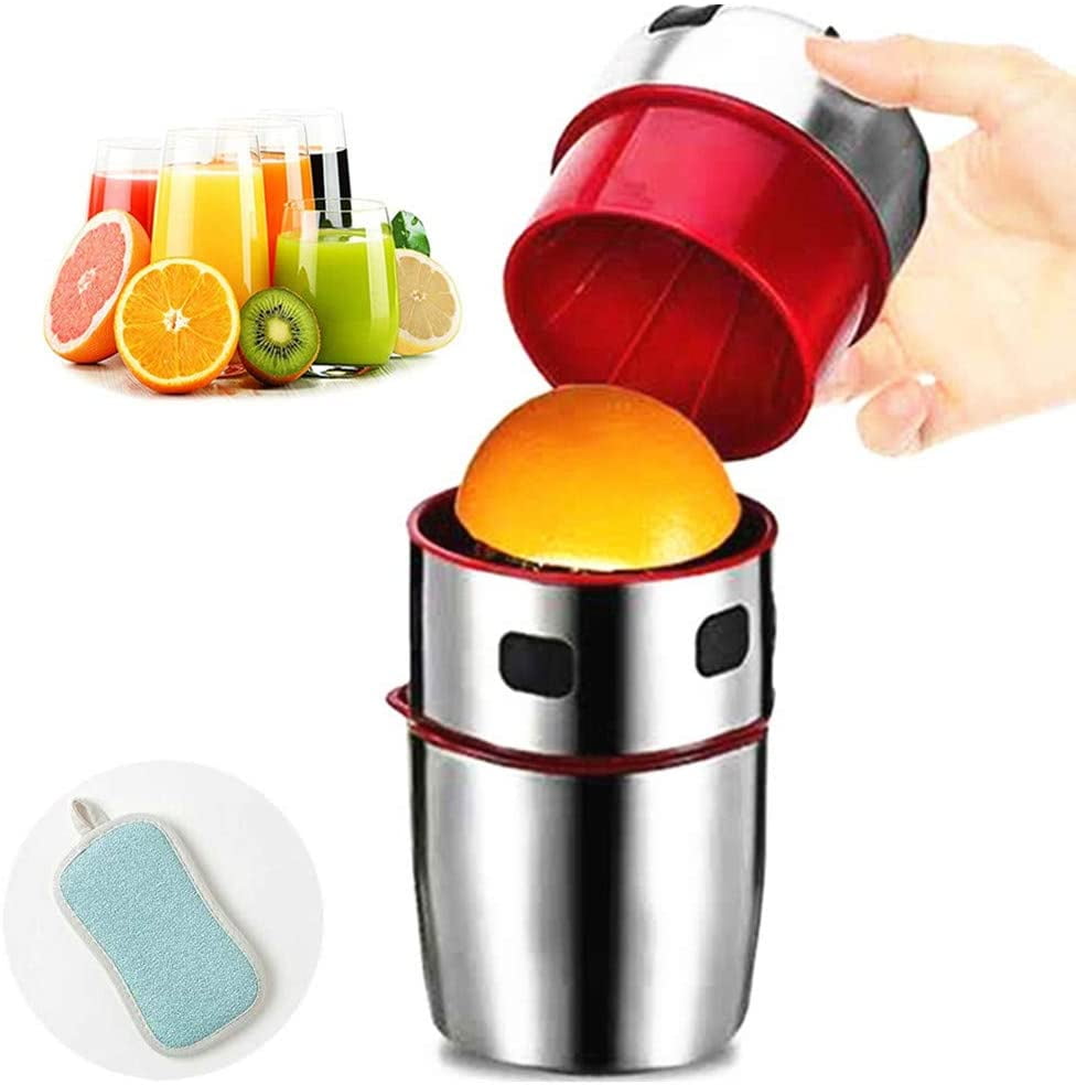 Bueautybox Manual orange juice squeezer, handheld squeezer, portable