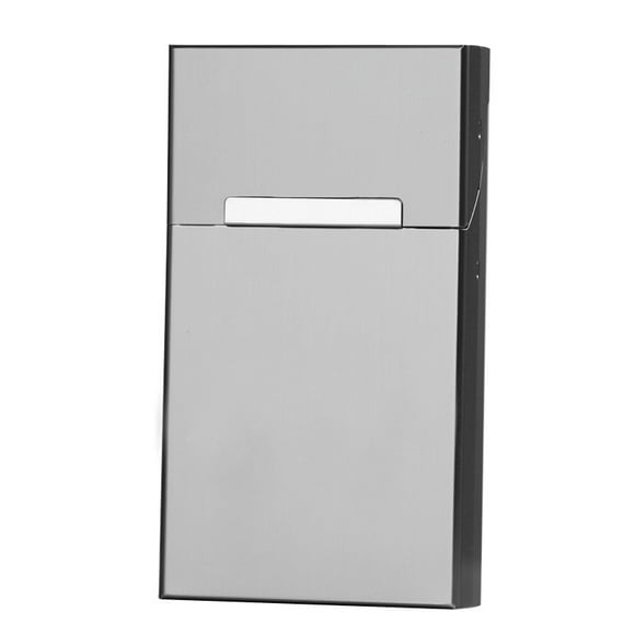 Cigarette Case with Electric Storm Lighter, USB Rechargeable Cigarette Box Cigarette Holder for Men and Women