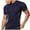 Blue, variant on Wyobmus Men's Shiny Shirts Short Sleeve Glitter T-Shirt Sparkly Mesh Round Neck Tops Nightclub Pullover Black