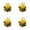 Yellow 4PCS, variant on Cute Animal Bath Loofahs Sponge Mesh Body Scrubber Shower Exfoliating For Women Kids Girls Boys, 12X13CM, Yellow 1PCS