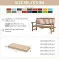 thumbnail image 5 of Kimunuk Outdoor Bench Cushions 42 x 18 x 3.5 Inch, High Density Foam Bench Seat Cushion, Porch Swing Cushion with Non-Slip Removable Cover, Sand, 5 of 7