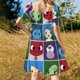 thumbnail image 4 of All the Feels Vestido de manga corta vestido de mujer elegante y elegante Vestido vintage mujer verano diario, 4 of 7