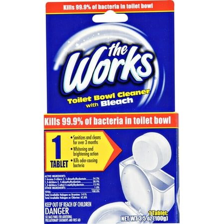 UPC 074157032016 product image for The Works Toilet Bowl Cleaner with Bleach Tablet, 3.5 oz | upcitemdb.com