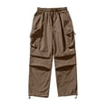 thumbnail image 5 of QIYAGBSA Cargo Pants for Men Drawstring Elastic Waist Multi Flap Pocket Adjustable Ankle Joggers Loose Fit Outdoor Hiking Casual Everyday Fall, 5 of 5