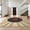 Black Tan Burgundy, Pattern 4, variant on Design&I 9'x12' Washable Area Rug Giant Skid-Resistant Vinyl Record Retro Music Design With Bold Spinning Disc Motif for Great Room, Large Living