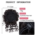 thumbnail image 3 of Messy Curly Hair Bun Scrunchies Extensions Synthetic Drawstring Ponytail Updo Hair Pieces for Women, 3 of 6