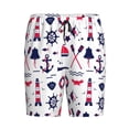thumbnail image 3 of Picia Sailing Marine Travel Pajama Shorts for Men, Men's Pajama Bottoms, Sleepwear,Short Pajama Pants-4X-Large, 3 of 9