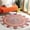 Pinkish Red, variant on Jaipur Art And Craft Indian Eco Friendly Jute Cotton Circle Design Round Area Rug for Home Decoration (4x4 Sq Ft)