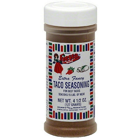 Bolner's Fiesta Brand Beef Tacos Taco Seasoning, 4.5 oz (Pack of 6)