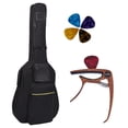 thumbnail image 1 of Funda para Guitarra Acústica PPOPPO 40-42 Pulgadas con Capo 3 en 1 y Púas, 1 of 9