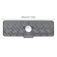 thumbnail image 3 of Silicone Faucet Guard 5°Slope Kitchen Guard 17 Inch Faucet Mat For Kitchen Silicone Draining Mat For Kitchen Bathroom (grey) Foldable Dish Rack Dish Pans for Washing with Stainless Steel Utensil Rack, 3 of 7