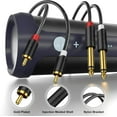 thumbnail image 3 of J&D 15ft TS to 2 RCA Stereo Audio Adapter Cable for Audio Equipment, 3 of 8