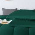thumbnail image 4 of 1 Piece Luxurious Straight Line Pattern Comforter All Season 800 Threads Count Twin/Twin XL Size - Ultra Soft 550 GSM 100% Egyptian Cotton (Solid Teal Green Colour ), 4 of 6