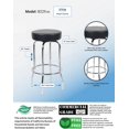 thumbnail image 3 of Boss Office Products 29" Chrome Bar Stool in Black, 3 of 4
