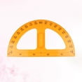 thumbnail image 1 of OULII Measuring Angles Protractor Plastic Yellow 1Pack for Home School, 1 of 8