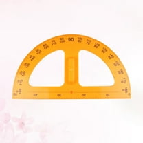 Math Protractors Portable Teaching Tool Yellow 1Set 19.7*11.2in