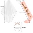 thumbnail image 3 of Ensemble de 3 Pcs Décoration de Fête de Bachelorette Bachelorette be Sash Bandeaux pour Cheveux Gadgets de Fête pour Mariée Incluant Voile de Mariée Bandeaux pour Cheveux pour Future Mariée, 3 of 7