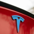thumbnail image 3 of IPG Compatible with Model 3 Decal Sticker (9 Logo Set) Overlay Stickers Do it Yourself Stickers Set Personalize Your Vehicle (Light Blue), 3 of 8