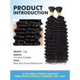 thumbnail image 2 of Trenzas bohemio para resaltar el cabello humano, 220 g, 55 cm, 1B, 2 of 6