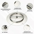 thumbnail image 4 of Dreffco Stainless Steel Fire Pit Burner Pan & Ring Pro Kit for Liquid Propane, 18-Inch Pan, 12-Inch Ring, 90,000 BTU Max, 4 of 10